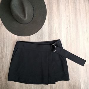 Wilfred Black Wrap Mini Skirt Size XS